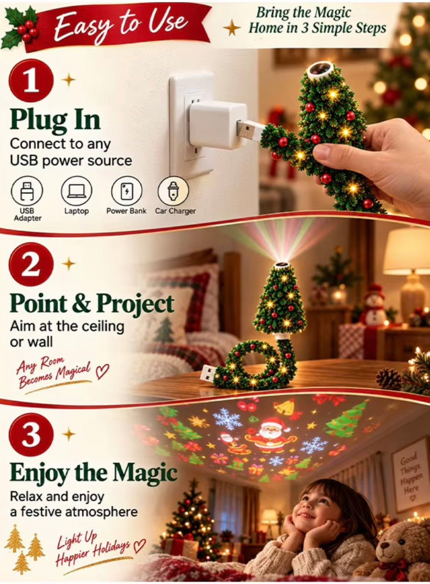 Christmas Galaxy - USB Christmas Tree Projector – Mozzes