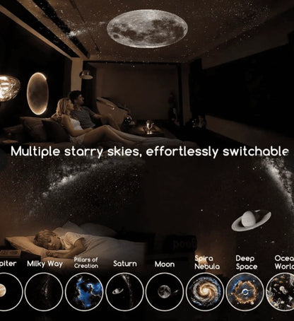 🌌 Galaxy Star Projector – USB Starry Night Light